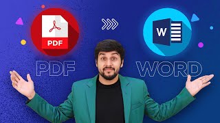 How to Convert PDF to Word  PDF Ko Word Me Kaise Convert Kare [upl. by Rashidi]