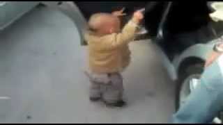 Little Boy is dancing by Techno [upl. by Eikcaj]