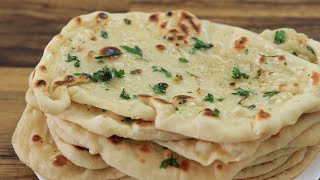 Garlic Naan Bread Recipe How to Make Naan Bread [upl. by Elita]