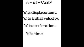 Derivation of second equation of motion class 9thchapter 1 motionderivationshorts [upl. by Corbie253]