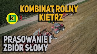 KOMBINAT ROLNY KIETRZ☆ PRASOWANIE I ZBIÓR SŁOMY🔥 DLACZEGO DUŻA KOSTKA 😱KRONE ARCUSIN ŻÓŁTY JD😱 [upl. by Egidio]