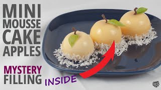 Mini Mousse Cake Apples with Mystery Filling [upl. by Morly424]