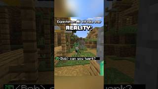 He just wants to dance minecraft expectationvsreality ai [upl. by Girhiny]