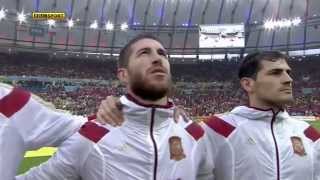 La roja Himno nacional Chile VS España mundial 2014 [upl. by Cleavland]