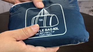 Foldable Packable Travel Duffle Bag Review [upl. by Mercola281]