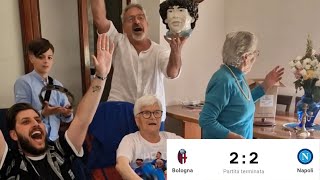 BolognaNapoli 22 Reaction⚽️💙 [upl. by Atnoled]