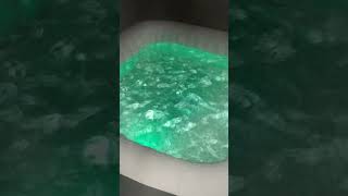 LED Hot Tub Lighting In Inflatable Hot Tub [upl. by Windy]