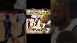 USA VS SERBIA LEBRON JAMES STRONGEST AND 1 Drives [upl. by Anelav789]