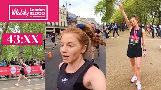 Vitality London 10k on my Birthday Unexpected 10K PB  First Race in London [upl. by Nos]