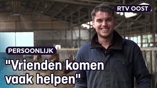 Luuk 18 nam de boerderij over van zijn plots overleden oom  RTV Oost [upl. by Esinal]