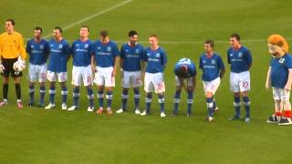 Linfield FC v B36 Torshavn Champions League 201213 Windsor Park Anthem [upl. by Anaihsat663]