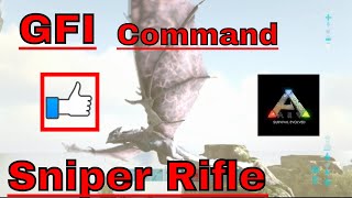 How to Spawn Fabricated Sniper Rifle GFI Command Ark Xbox one [upl. by Judy990]