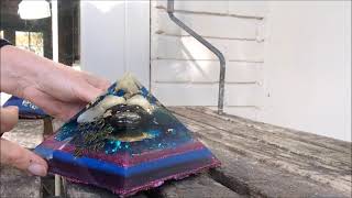 Orgonite piramide resin demolding [upl. by Jarad720]