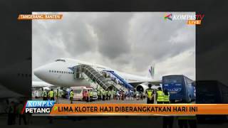 5 Kloter Terbang Jemaah Calon Haji Diberangkatkan [upl. by Nerok571]