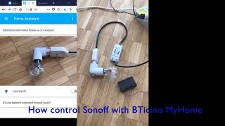 Sonoff controlled by Bticino  Legrand MyHome [upl. by Adalheid189]