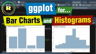 Bar charts and Histograms using ggplot in R [upl. by Oriana513]