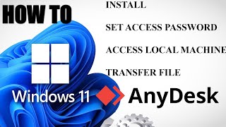 Anydesk on Windows  Remote access  Install file transfer [upl. by Rennie]