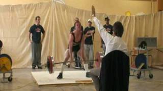 Ontario Deadlift Record Sub Junior 2008 557 lbs [upl. by Assenar128]