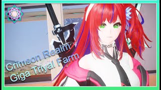 PSO2 NGS Crimson Realm Room Hopping Farm Giga Triyal [upl. by Oirromed]