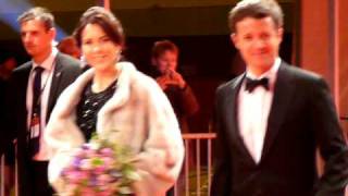 Crown Prince Frederik and Crown Princess Mary  European Film Awards 2008  Denmark Copenhagen [upl. by Handler]