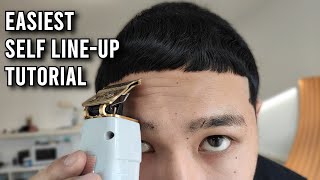 SELFCUT TUTORIAL 6 Easiest Steps to Line up Your Hairline Crisp [upl. by Attevad133]