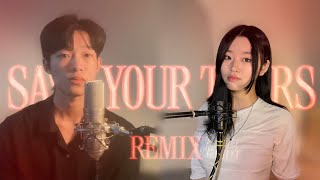 Save Your Tears Remix  The Weeknd amp Ariana Grande  covered by Yumin amp Jonghyuk  🖤 [upl. by Lachance]