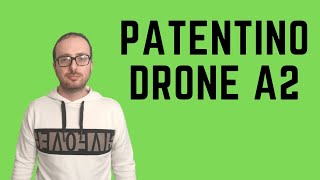 Patentino drone A2 low cost e da casa [upl. by Aziaf]