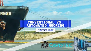 Conventional vs Automated Mooring Of Cargo Ships  Life At Sea [upl. by Opportina78]