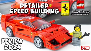 LEGO Speed Champions 🏁🏎️ Ferrari F40 🏎️🏁 76934   Build amp Review 2024 [upl. by Barny]