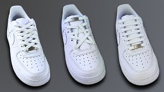 3 COOL WAYS TO LACE NIKE AIR FORCE 1 Nike Air Force 1 Lacing [upl. by Enitsyrhc]