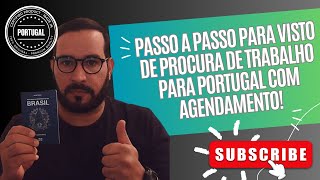 Passo a Passo Visto de Procura de Trabalho Portugal 2024  COMPLETO [upl. by Mckee61]