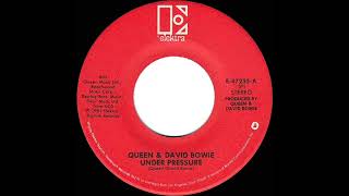 1982 HITS ARCHIVE Under Pressure  Queen amp David Bowie stereo 451 UK hit [upl. by Denney488]