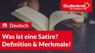 Was ist eine Satire  Deutsch verstehen mit dem Studienkreis [upl. by Hsiekal]