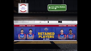 IPL 2025 RETAINED PLAYERS  Delhi Capitals [upl. by Nolita]