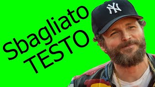 Jovanotti Sbagliato testo [upl. by Haleak]