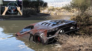 Rebuilding Lamborghini Aventador SVJ Forza Horizon 5 Logitech G29 Stering Wheel Gameplay [upl. by Walczak]