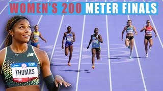 Womens 200 Meter Finals Were Incredible  2024 Paris Olympic Games [upl. by Nollaf518]