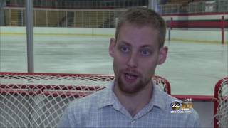 NHL glass installed at Lakeview Arena [upl. by Meagan]