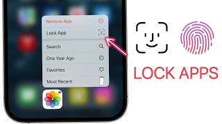 How to LOCK APPS on iPhone with Face ID amp Passcode [upl. by Gnoud42]