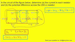 In the circuit of the figure below determine the current [upl. by Sawyere945]