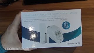 Unboxing  Homematic IP  Starter Set Heizen [upl. by Anitrebla684]