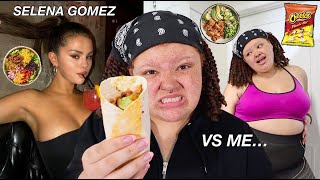 I ate just like SELENA GOMEZ for 24 hours [upl. by Alcinia673]