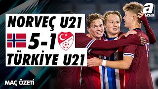 Norveç U21 51 Türkiye U21  MAÇ ÖZETİ  U21 Şampiyonası Eleme Turu  15102024 [upl. by Lamaaj]