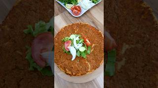 Lavaş Lahmacun Denediniz Mi Hiç lahmacun pratiktarifler food recipe shorts youtubeshorts [upl. by Quintin]