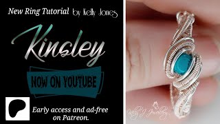 Wire Wrap Ring Tutorial Kinsley by Kelly Jones [upl. by Hedveh]