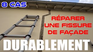 Réparer une fissure de façade solidement et durablement  8 cas critiques 100 fiable [upl. by Lemak]