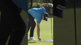 Viktor Hovland’s driver swing adjustments to find the ball flight he’s looking for 🔥 golfswing [upl. by Atihcnoc]