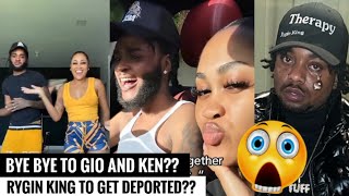 Gio amp Ken BREAK UP Rygin King ARR3STED In New York Will He Get DEPORTED [upl. by Evangelin505]