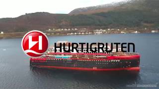 Hurtigruten B401 Fridtjof Nansen Launching in Kleven Yard [upl. by Eylloh]