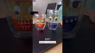 Monster  Lavalampe 👻 Füllt das Glas mit Wasser und mischt es mit Lebensmittelfarbe funny comedy [upl. by Ecnedurp411]